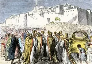 Jewish Gallery: Battle of Jericho in ancient Palestine