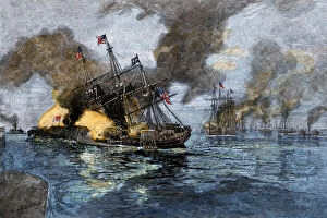 Southern Collection: Battle of Mobile Bay, Civil War, 1864