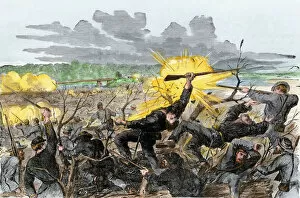 Confederate Army Collection: Battle of Munfordville, Kentucky, Civil War