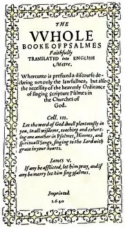 Massachusetts Bay Colony Collection: Bay Psalm Book, 1640