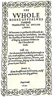 Page Gallery: Bay Psalm Book, 1640