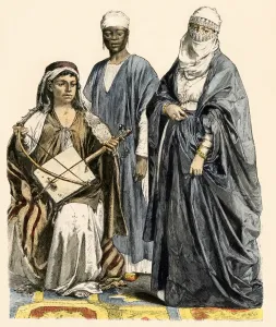 Cairo Prints: Bedouin musician, African slave
