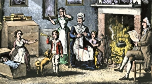 Knitting Gallery: Benjamin Franklin as a boy in Boston