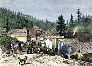 Dakota Territory Gallery: Black Hills gold rush, South Dakota, 1870s