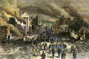 African American Prints: Black regiment of the Union army entering Richmond