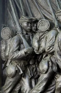 Sculpture Prints: Black soldier of the 54th Massachusetts Regiment