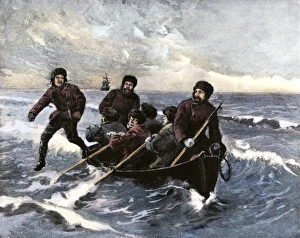 Landing Gallery: Borchgrevink expedition landing on Antarctica, 1894