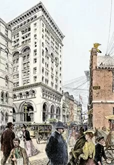 Crowded Gallery: Boston, Massachusetts, in the 1890s