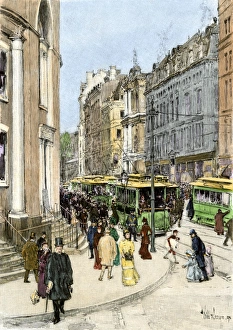Trolley Gallery: Boston streetcars, 1890s