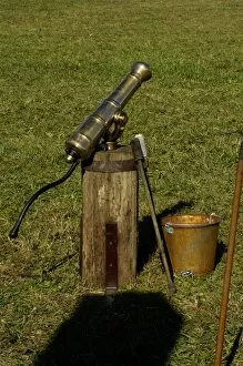 Artillery Collection: Brass swivel gun, often used as naval artillery, 1700s