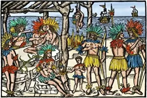 Latin America:Caribbean Collection: Brazilian cannibalism, 1500s