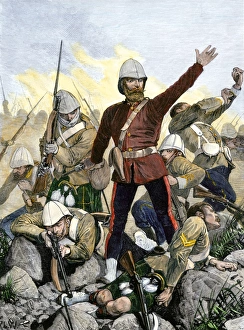 British General Sir George Colley at Majuba Mountain