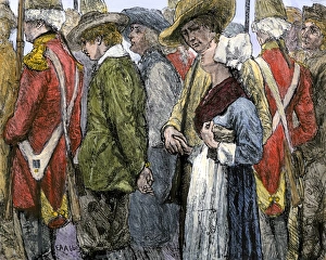 British removing Acadians from Canada in 1755
