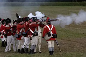 Formation Prints: British sortie against a redoubt reenactment at Yorktown Battlefield
