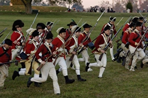 Formation Prints: British sortie reenactment at Yorktown Battlefield
