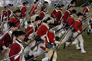 British sortie reenactment at Yorktown Battlefield