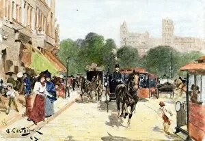 Carriage Gallery: Broadway, New York City, 1890s