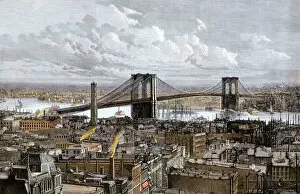 Crowded Gallery: Brooklyn Bridge, New York City, 1883