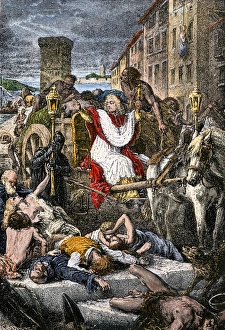 Medicine Collection: Bubonic plague in France