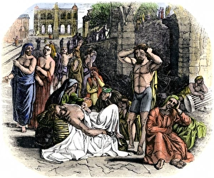 Medicine Collection: Bubonic plague victims