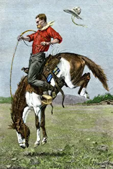 American West Collection: Bucking bronco