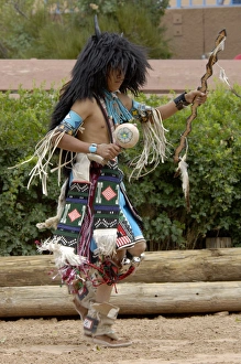 Hunting Prints: Buffalo Dance performed by a Zuni Pueblo Red-tailed Hawk Dancer at the Gallup