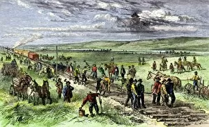 Great Plains Gallery: Building the transcontinental railroad