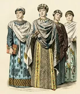 Byzantine Empire Collection: Byzantine Empress Theodoras court