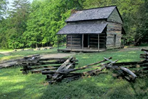 South Collection: Cades Cove log cabin, Tennessee