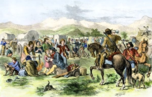 Colorado Prints: California migrants last camp on the plains before heading over the Rockies