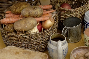 Camp food for Continental Army reenactors