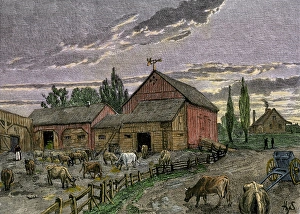 Canadian history Gallery: Canadian farm on the frontier, 1800s
