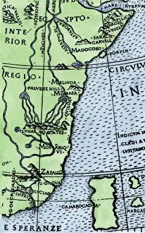 Portuguese Gallery: Cape of Good Hope mapped at its correct latitude, 1508