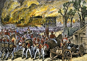 Capture and burning of Washington DC by the British in 1814
