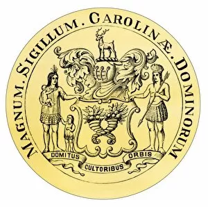 Carolinas Collection: Carolina colonial seal
