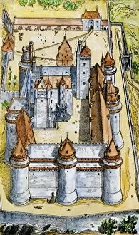 France Collection: Castle of Pierrefonds, medieval France