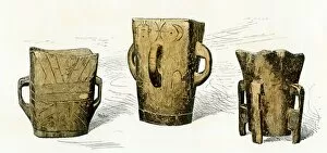 Eurasian Tribe Collection: Celtic wooden drinking vessels