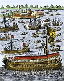 Mediterranean Sea Gallery: Ceremony marrying Venice to the sea, 1609