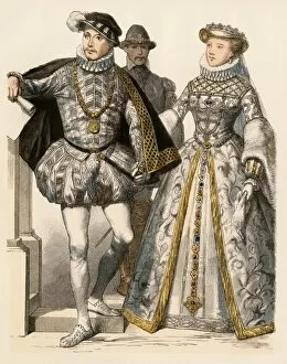 Wife Collection: Charles IX and Elizabeth of Austria