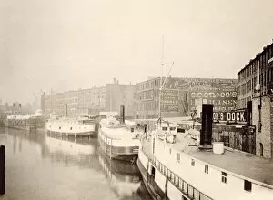 Barge Collection: Chicago River, 1890s