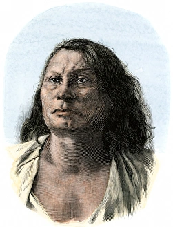 Montana Prints: Chief Gall, a Sioux leader in the Battle of Little Big Horn