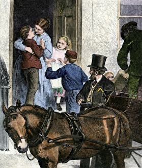 Thanks Giving Prints: Children arriving home for the holidays
