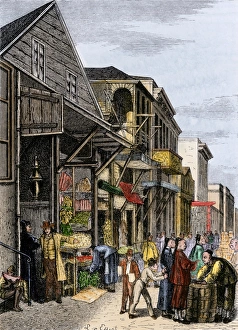 California Collection: Chinatown shops, San Francisco, 1880s