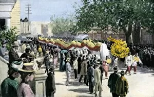 Procession Gallery: Chinese holiday celebration in San Francisco, 1890s