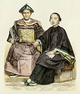 British Empire Gallery: Chinese man and a Malaysian woman
