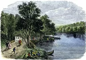 Middle West Gallery: Choteaus Pond, Missouri, 1820s