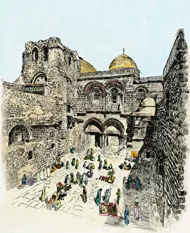 Palestine Gallery: Church of the Holy Sepulcher in Jerusalem