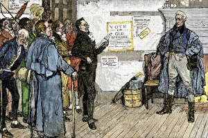 Citizen addressing Old Hickory during Andrew Jacksons Presidential