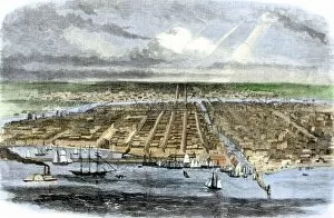 Middle West Gallery: City of Chicago in 1860