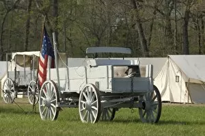 Shiloh National Military Park Gallery: Civil War encampment reenactment